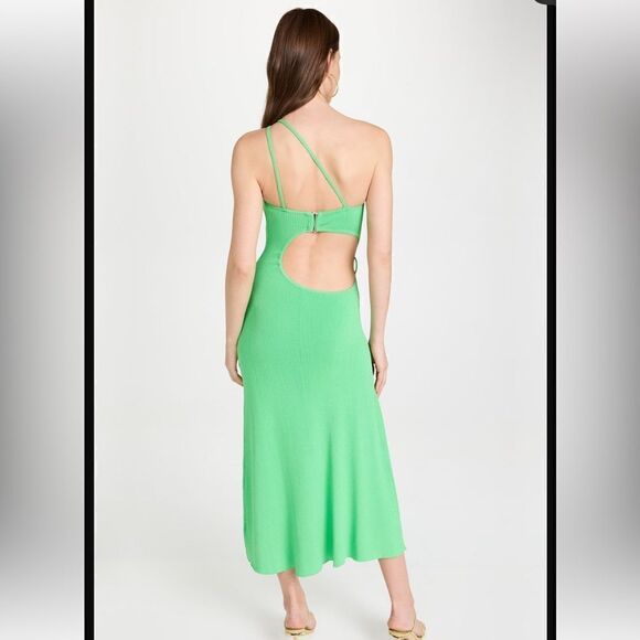 For Love And Lemons Keisha Maxi Dress -Green New Medium - Picture 8 of 16